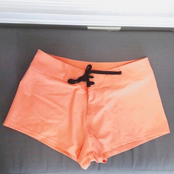 Forever 21 Orange Beach Shorts - Picture 1 of 3